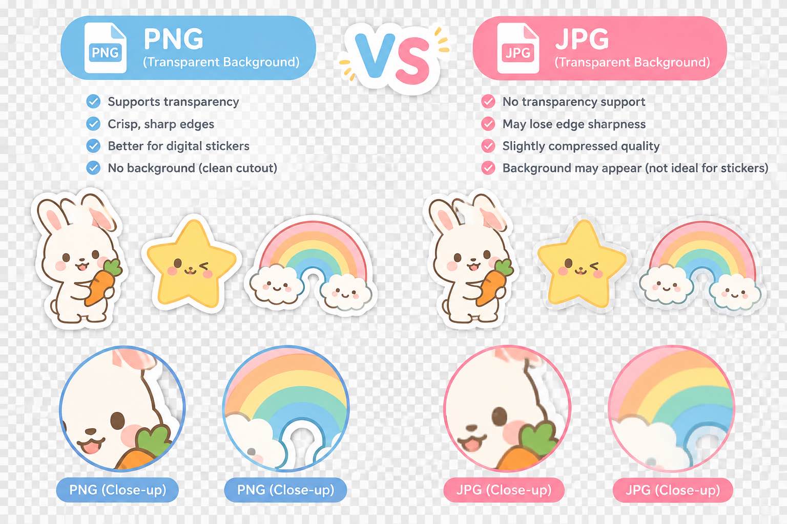 What Is the Best Image Format for Digital Stickers? PNG vs JPG