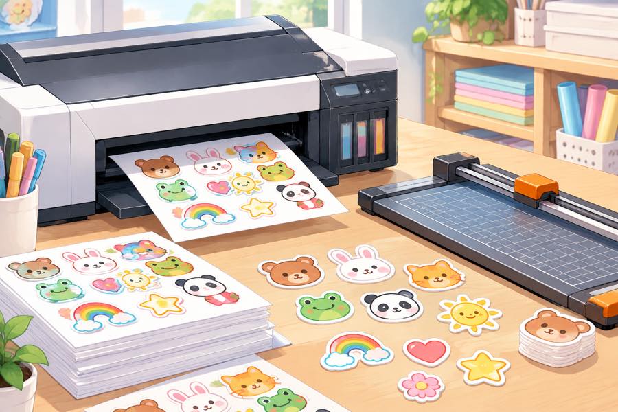 What image size and format do I need so my stickers print cleanly at a print shop
